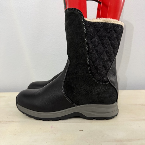 Woolrich Black and Gray Winter Boots size 8 - Picture 1 of 9